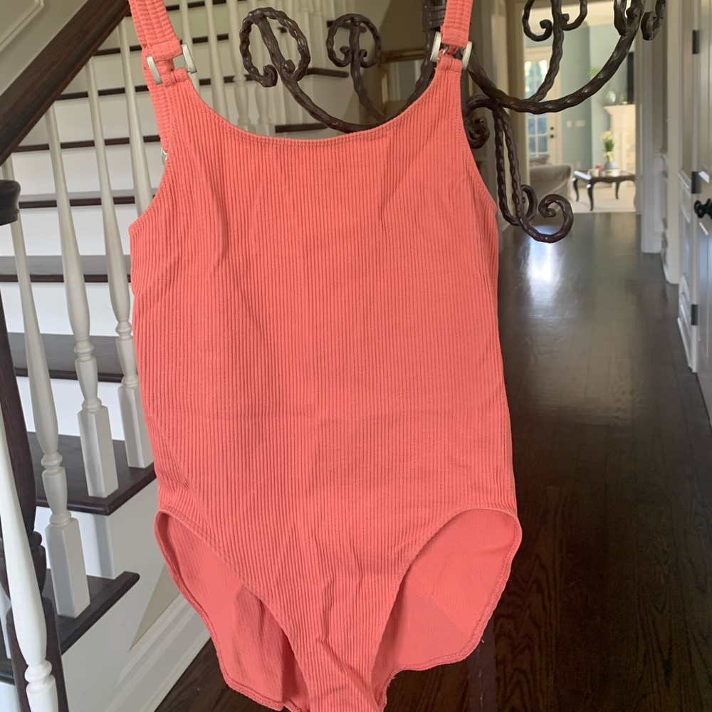 SOLD Coral, ribbed bodysuit!